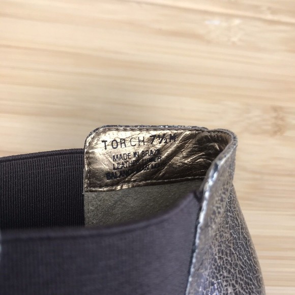 Carlos by Carlos Santana Torch Metallic Leather Booties Size 7.5 Medium Width - Picture 10 of 10